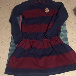 Girls gently used polo rugby dress